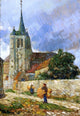Frederick Childe Hassam Village Scene Breton Wall Decal
