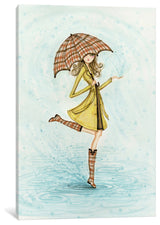 "Raindrops" Canvas Art Print By Bella Pilar, 26x1.5x40