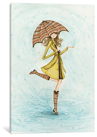 "Raindrops" Canvas Art Print By Bella Pilar, 26x1.5x40