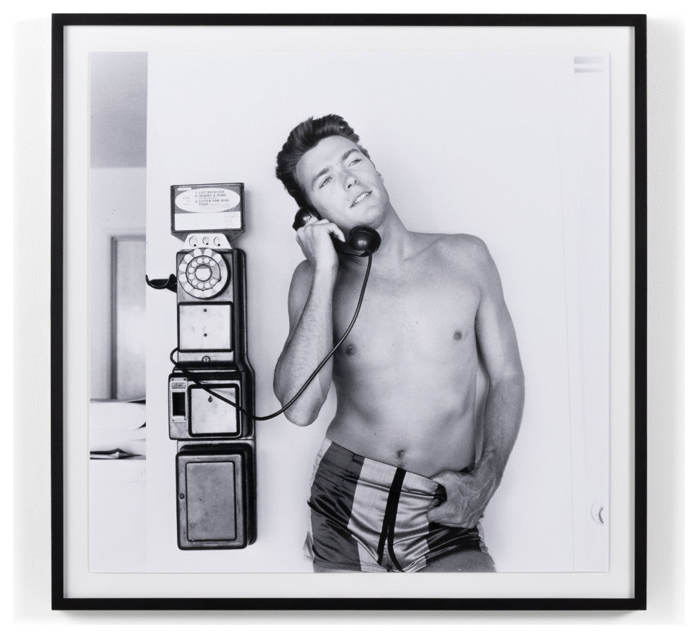 Clint Eastwood Takes A Call By Getty