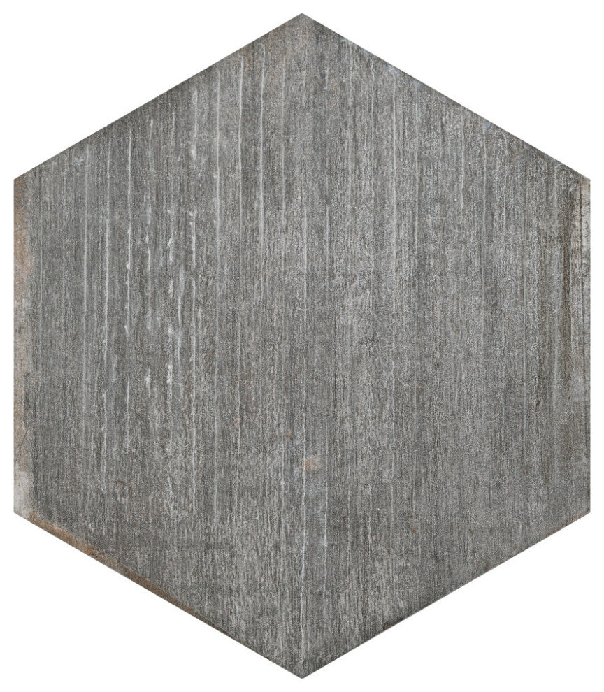 Retro Mini Hex Cendra Porcelain Floor and Wall Tile