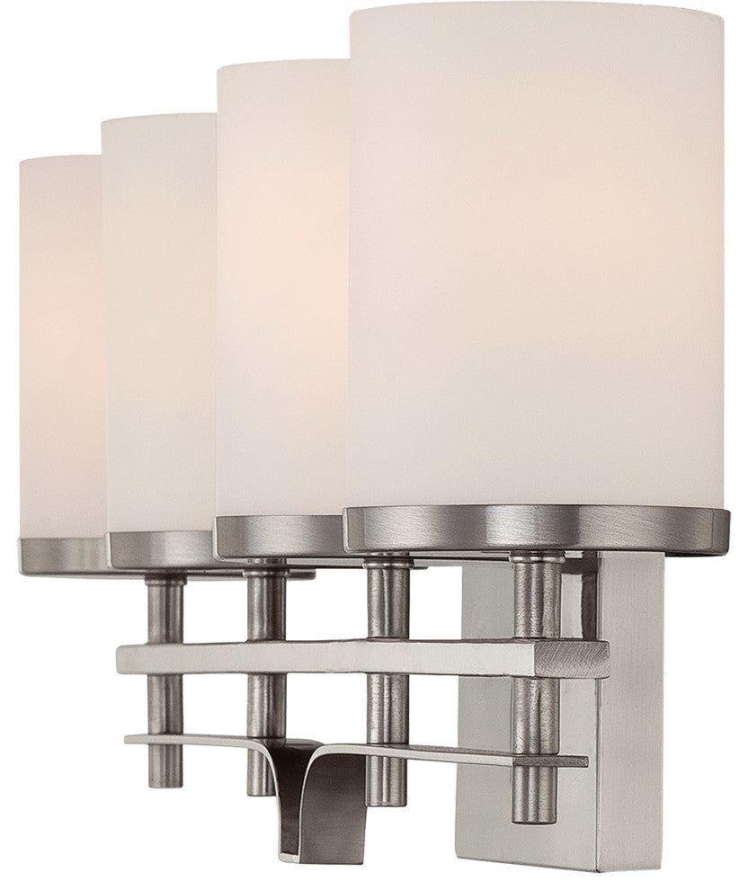Colton 4 Light Bath Bar, Satin Nickel