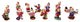 Truu Design Decorative Porcelain Small Clown Collectible Figurine Set for Holida