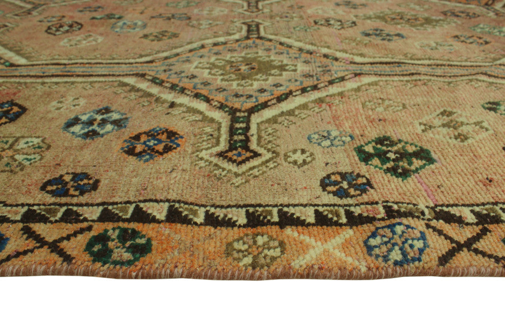 Fine Vintage Distressed Creed Rust Rug