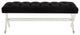 Safavieh Couture Tourmaline Tufted Acrylic Bench, Black