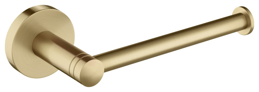 Elie Bathroom Toilet Paper Holder, Brushed Gold