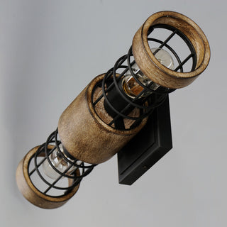 Maxim 12512 Homestead 2 Light 5" Tall Wall Sconce - Driftwood / Black
