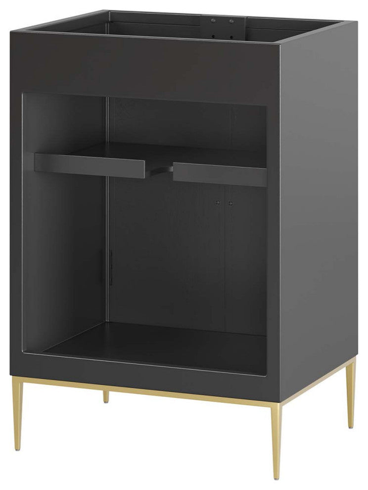 Awaken 24" Bathroom Vanity Cabinet, Black