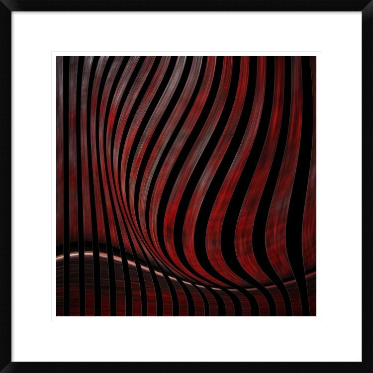 "Optic Illusion" Framed Digital Print by Gilbert Claes, 26"x26"