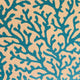 Plutus Marlin Vines Blue, cream Floral Luxury Throw Pillow, 20"x30" Queen