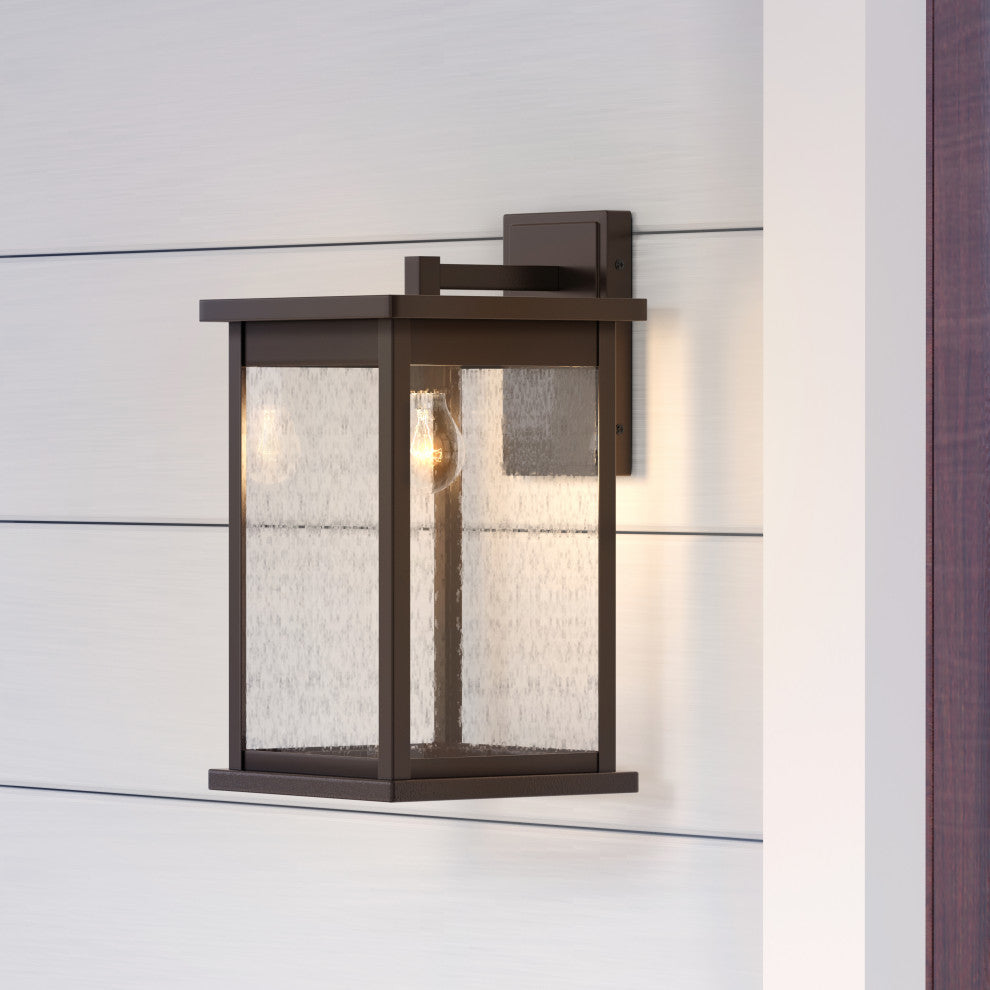 1 Light 8.5 in. Powder Coat Bronze Outdoor