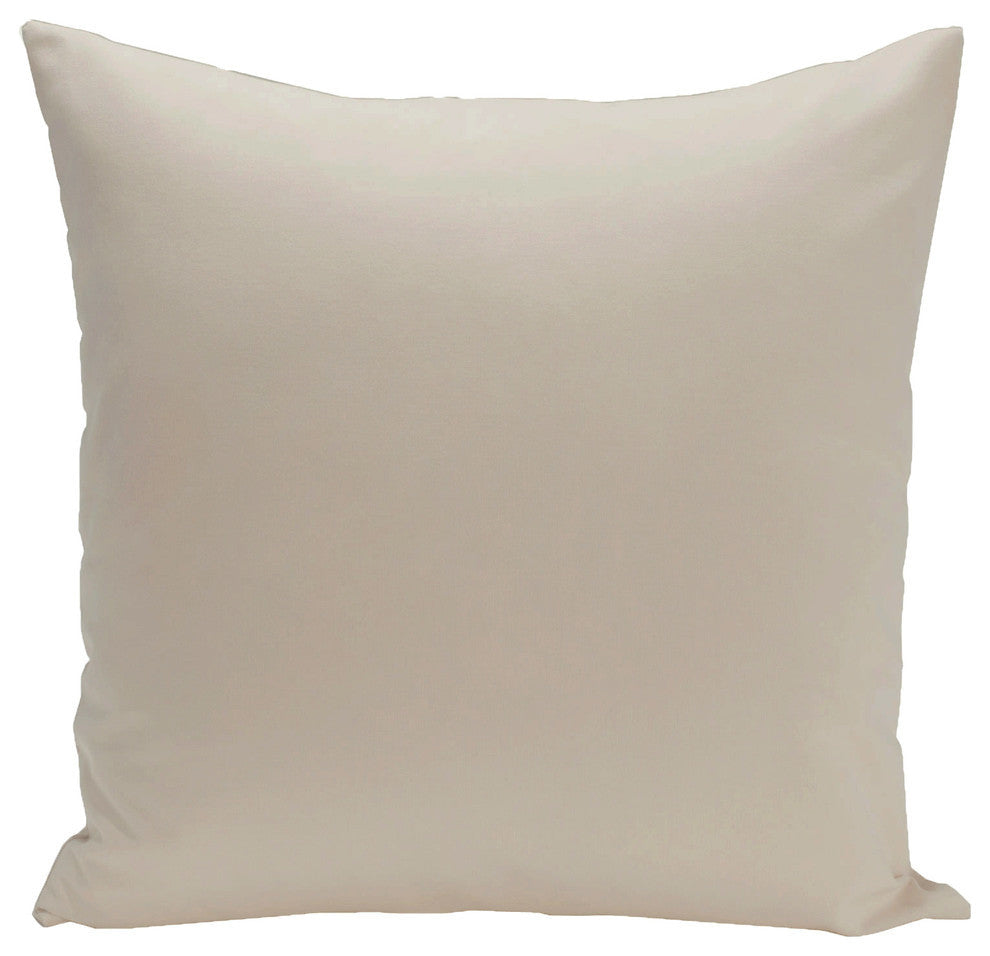 Solid Decorative Pillow, Latte, 18"x18"