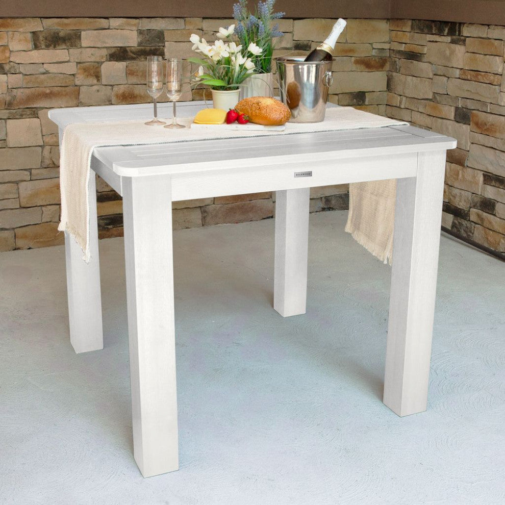 Square Counter-Height Dining Table, White