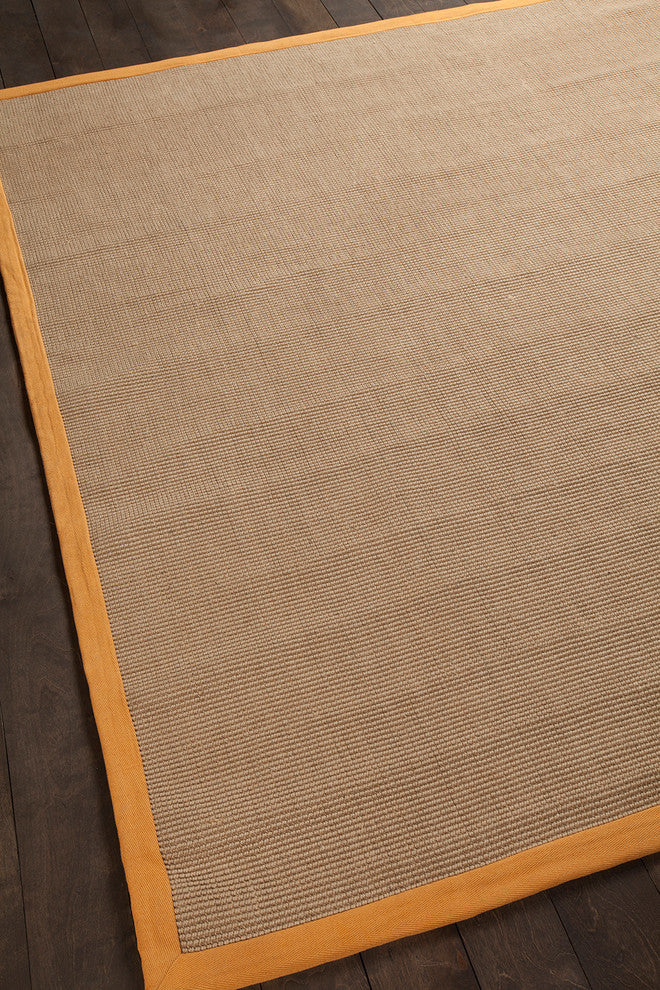Bay Square Contemporary Area Rug, Orange, 8' Square