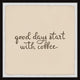 "Start With Coffee" Framed Painting Print, 24x24