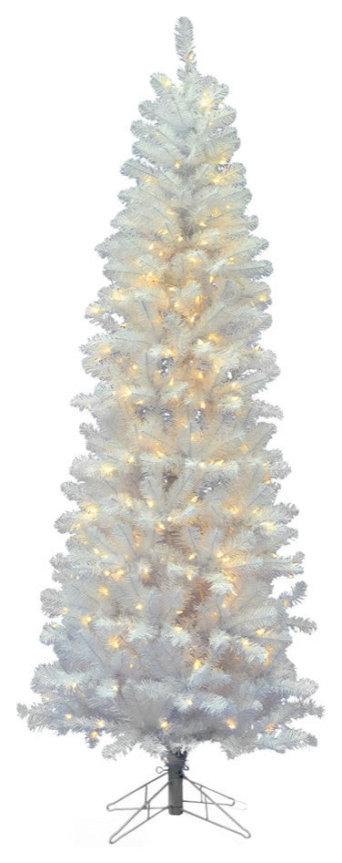 Vickerman A103266LED 6.5' White Salem Artificial Christmas Tree Pure LED Lights