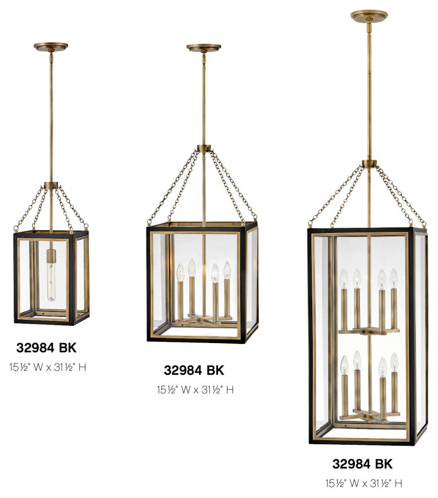 Hinkley Shaw Medium Multi Tier Pendant, Black