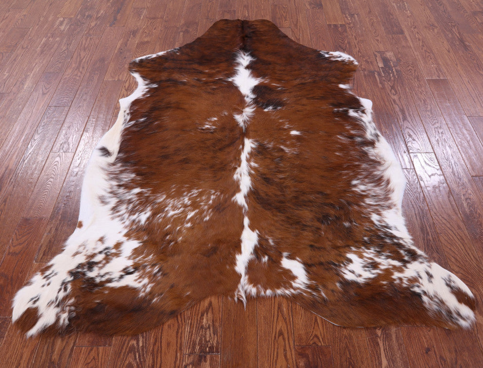 Organic Natural Hair-On Cowhide Area Rug 7' 1" X 5' 8" C1641