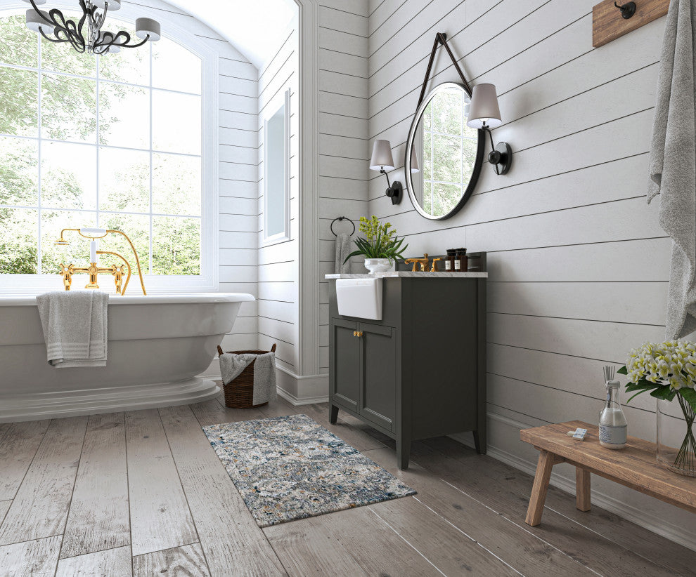 Adeline Vanity Set, Sapphire Gray, 36", Single Sink
