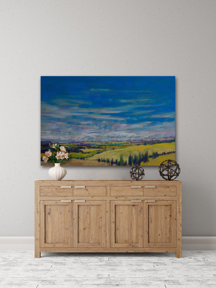 "Bend in the River" Painting Print on Wrapped Canvas, 36x24