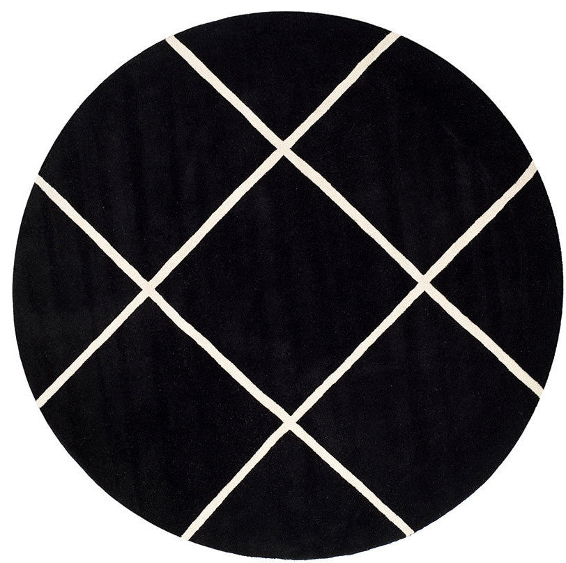 Safavieh CHT720K 7' Round Black Rug