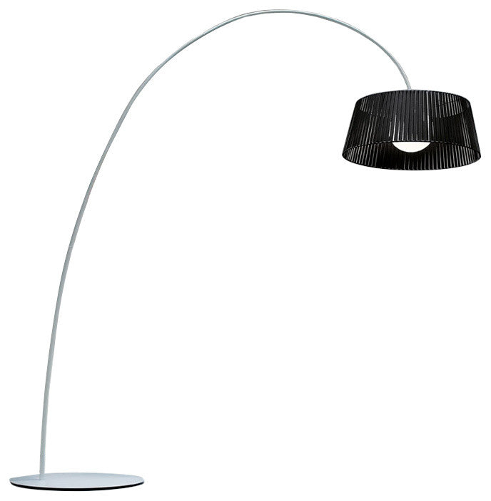 Ribbon Arch Floor Lamp, Black Shade