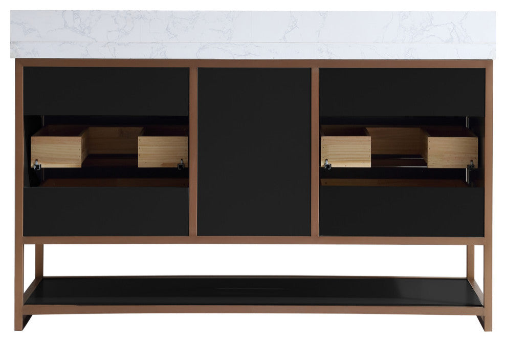 Vanity With Mirror,Sconce,Faucet Included
