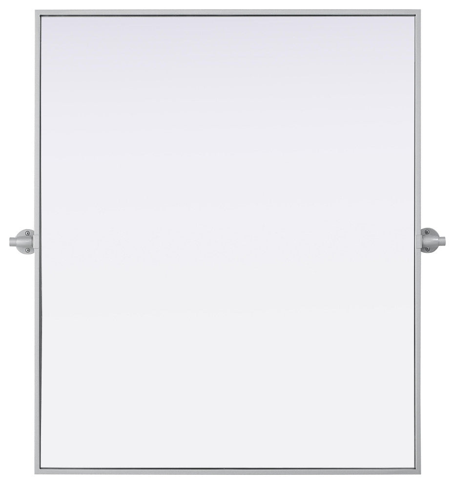Home Living 30x36 Pivot Mirror, Silver