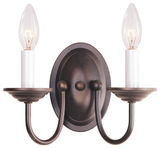 Livex Lighting 2 Light Bronze Wall Sconce - 4152-07