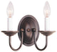 Livex Lighting 2 Light Bronze Wall Sconce - 4152-07