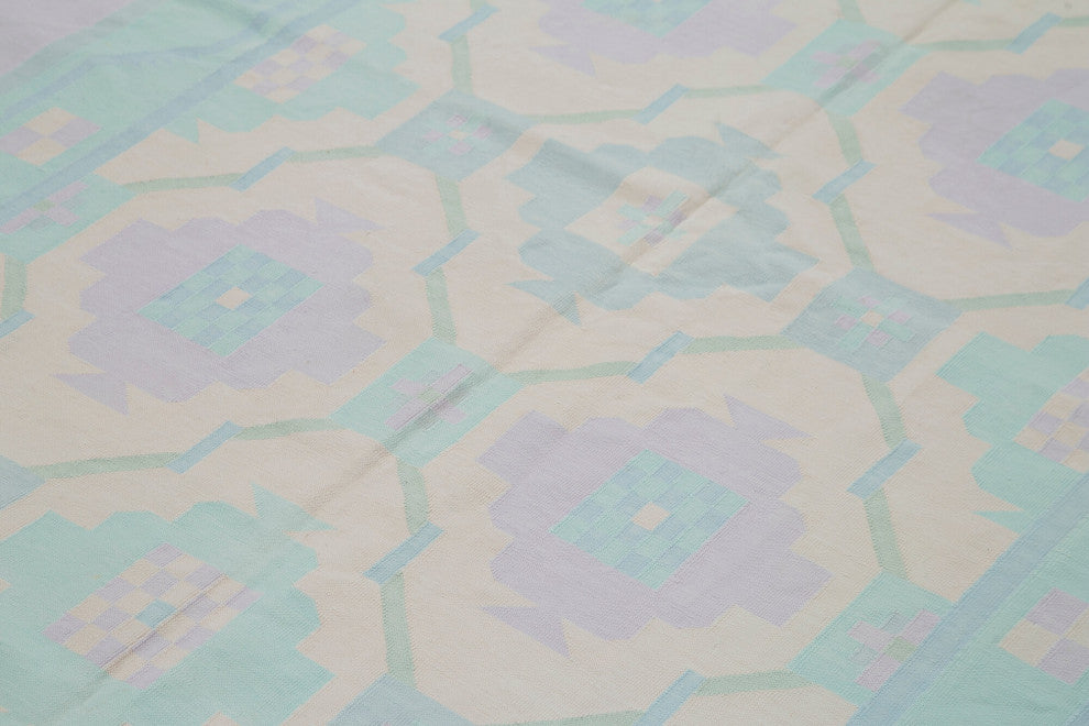 Rug N Carpet - Handmade Wool 5' 10'' x 8' 11'' Flatweave Dhurrie Kilim Rug