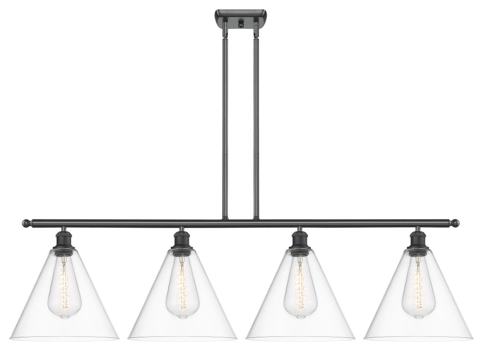 Innovations 516-4I-BK-GBC-122 4 Light Island Light, Matte Black