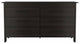 Luxor 6 Drawer Double Dresser, Black