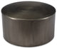 Drum Alevi silver Iron Coffee Table with Storage