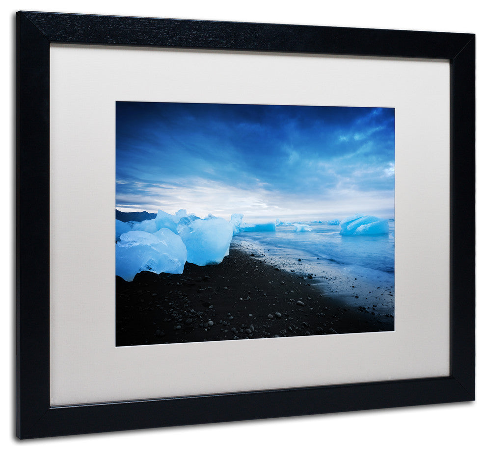 Philippe Sainte-Laudy 'Blue Sugar' Matted Framed Art