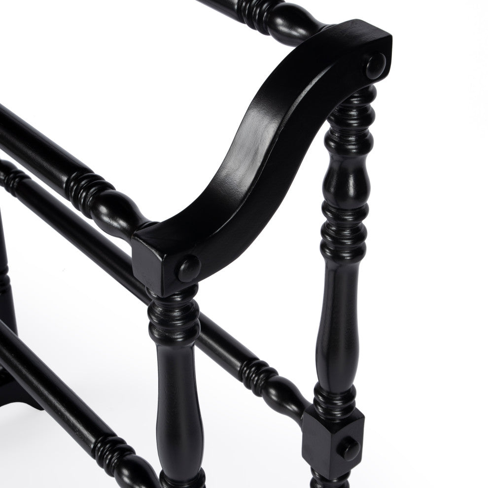 Lillian Blanket Rack, Black