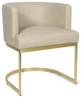 Owen Leather Dining Chair, Cappuccino