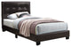 Faux Leather Upholstered Bed, Black, Full