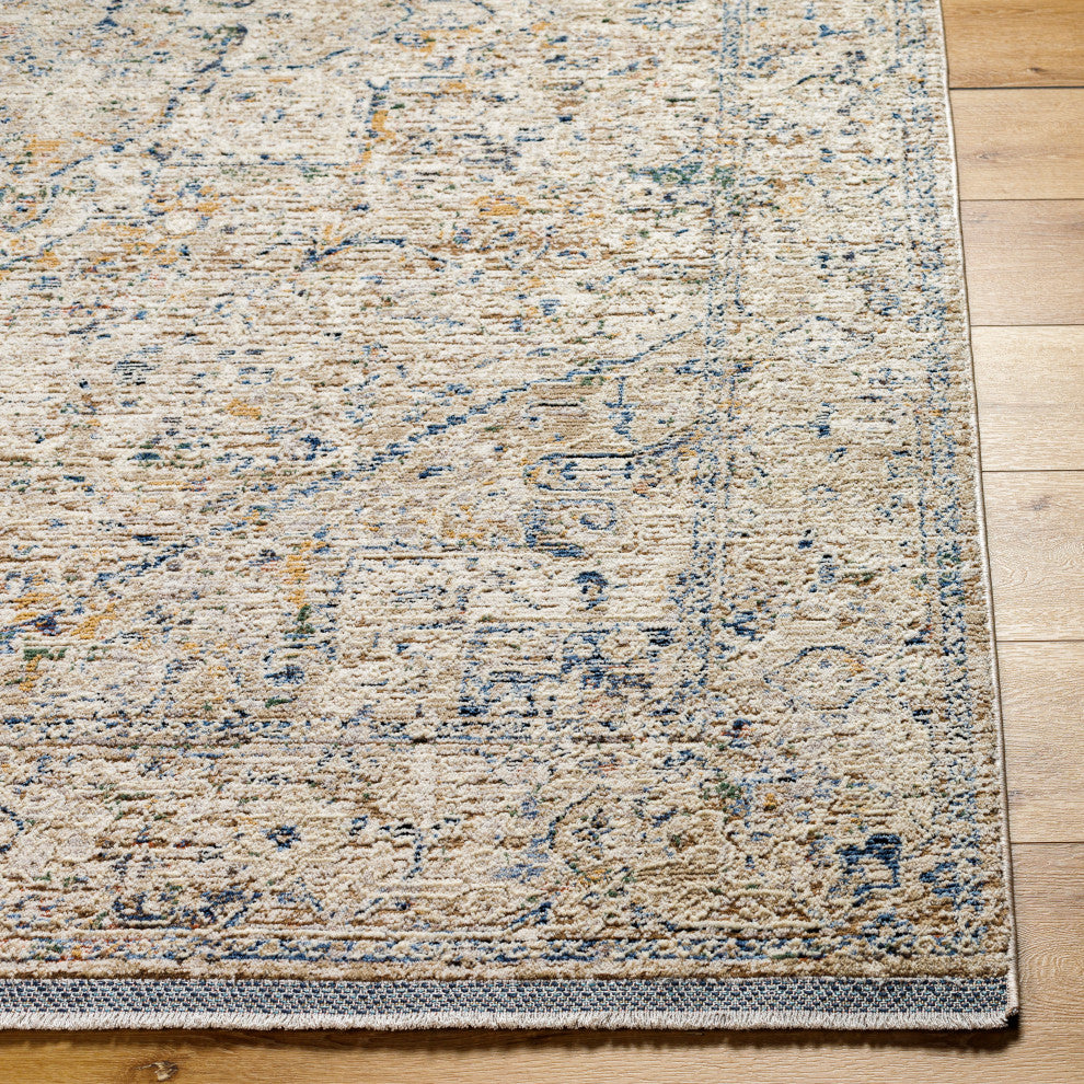 Surya Rivaldo RVD-2307 Machine Woven Area Rug, Cream, 9'4" x 13'1"