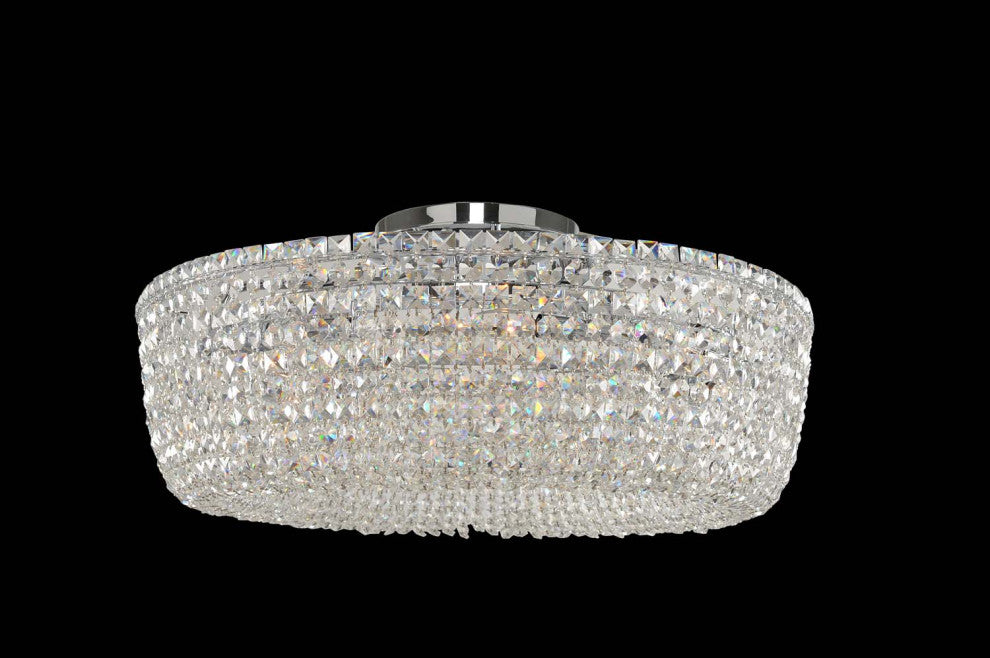 Cesano 32x13" 8-Light Modern Semi-Flush by Allegri