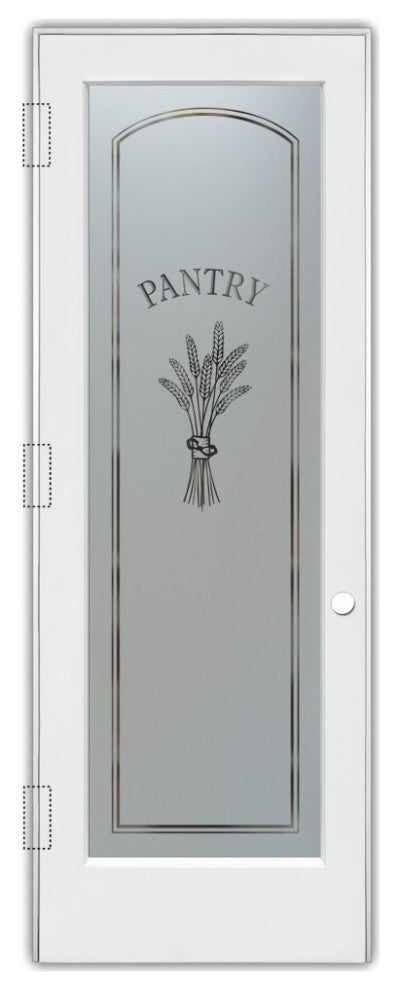 Pantry Door - Bundled Wheat Petite - Primed - 30" x 84" - Knob on Right -...