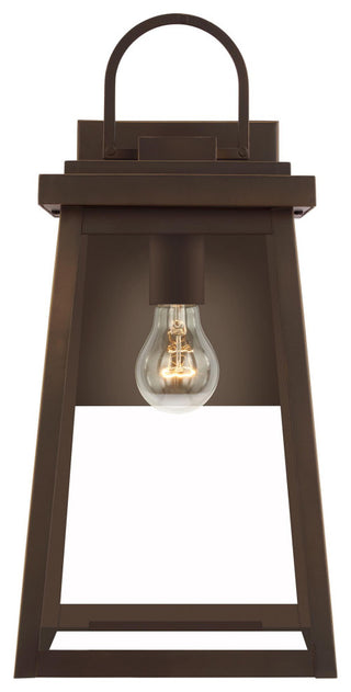 Founders Large One Light Outdoor Wall Lantern, Antique Bronze