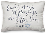 Eight Days of Presents 14"x20" Throw Pillow Cover