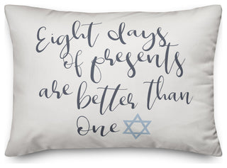 Eight Days of Presents 14"x20" Throw Pillow Cover