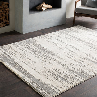 Tibetan Modern Khaki, Cream Area Rug, 2'x3'