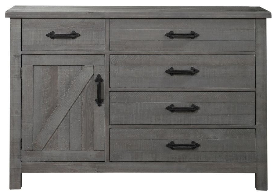 Haven Modern Farmhouse Rustic Dresser, Without Mirror