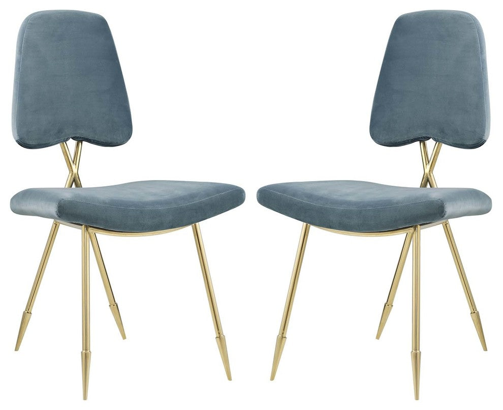 Ponder Dining Side Chair Set of 2, Sea