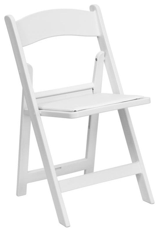 2 Pack 1000 LB Weight Capacity Hercules Folding Chair, White