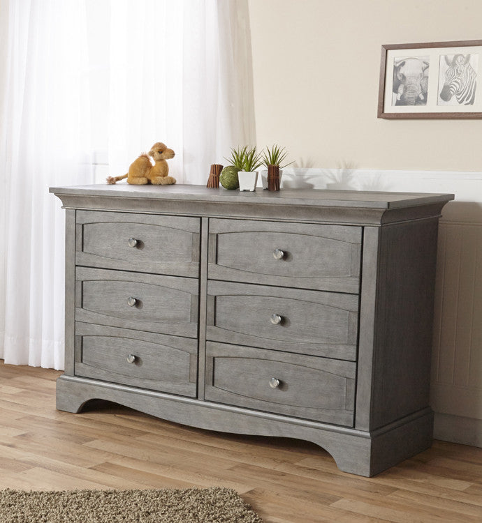 Pali Design Ragusa Double Dresser, Distressed Granite