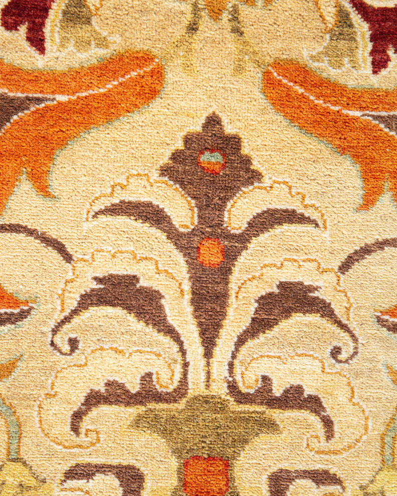 Mogul, One-of-a-Kind Hand-Knotted Area Rug Yellow, 8'1"x10'8"